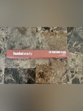 Huda Beauty Lip Contour Stain Lip Tint TOASTY BROWN 1.0ml Felt Tip Makeup New